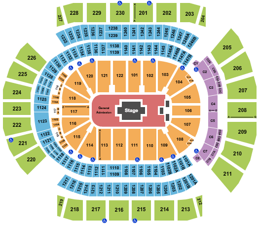 Desert Diamond Arena Zach Bryan Seating Chart