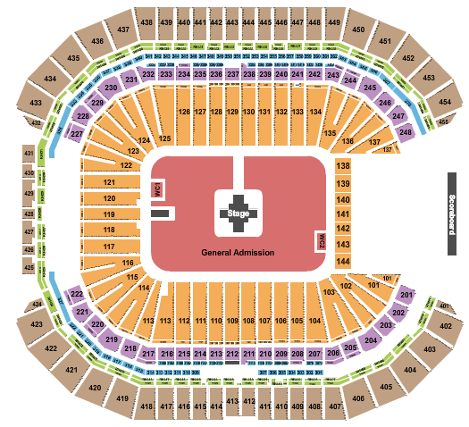 State Farm Stadium Zach Bryan Seating Chart
